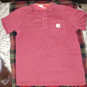 Carhartt Force Relaxed Fit pocket T-shirt red medium